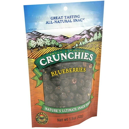 Crunchies Freeze Dried Blueberries, 1.5 oz (Pack of 6)