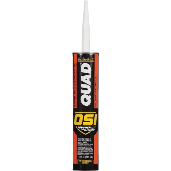 OSI QUAD 10 Oz. Window, Door & Siding Polymer Sealant, Clay 1637204