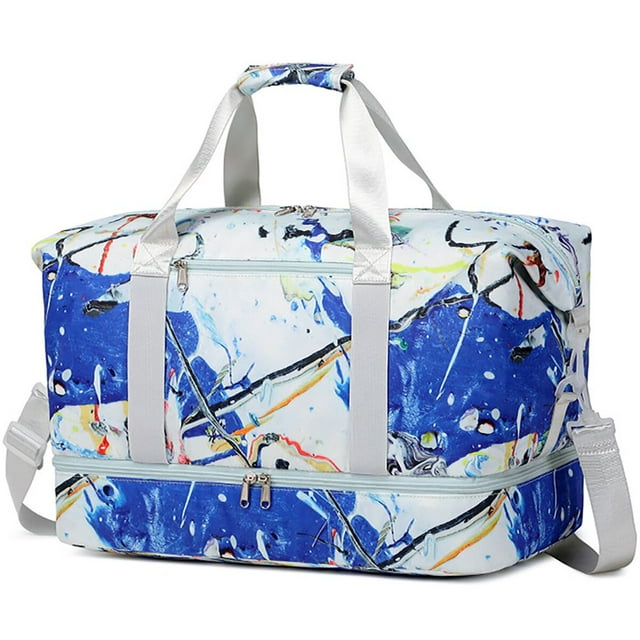 Sac de Voyage Weekender pour Femmes, Sac de Voyage Extensible, Sac de Voyage Imperméable avec Compartiment pour Chaussures