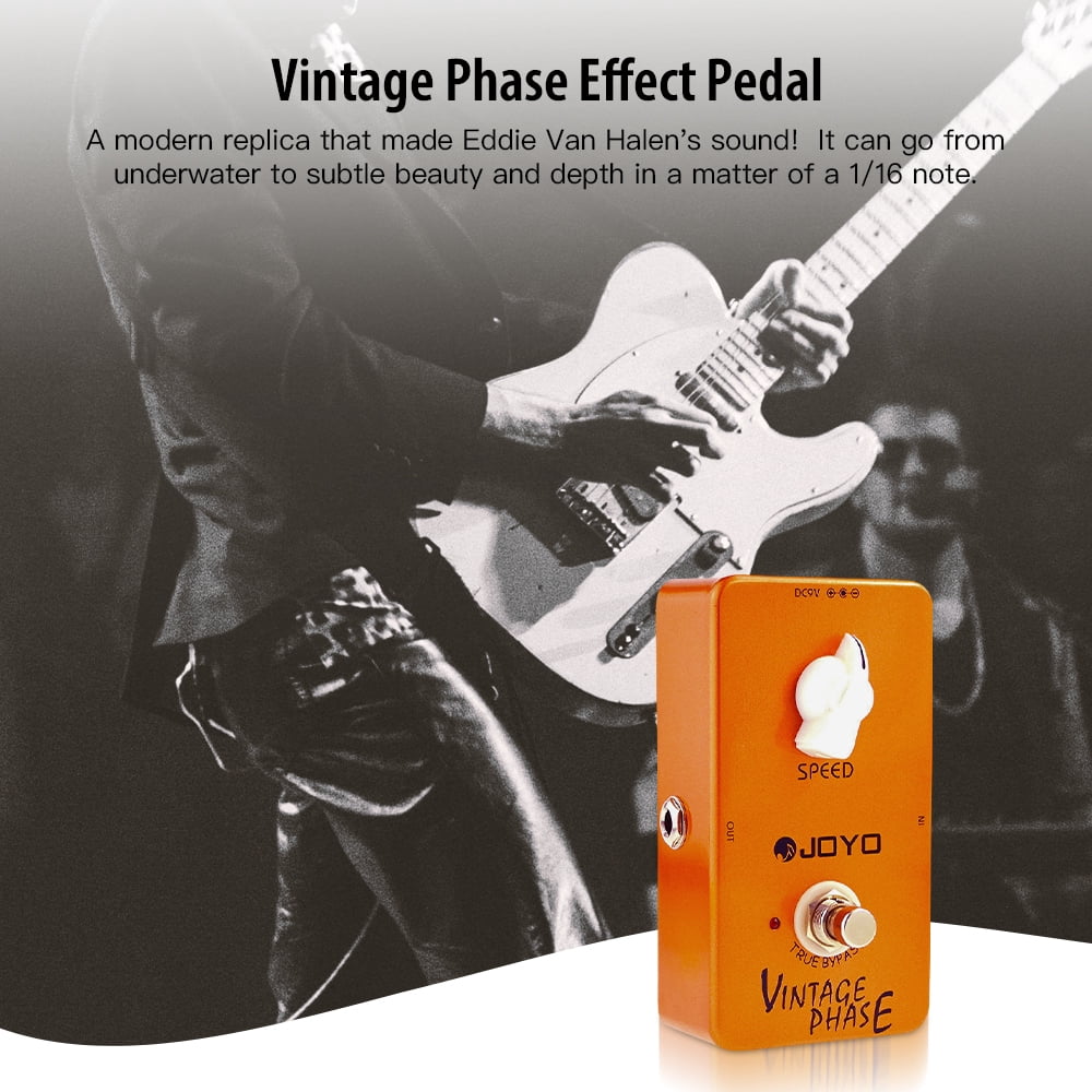 JOYO JF-06 Vintage Phaser Guitar Pedal Phase Sounds of the 70's wide Spacy for Electric Guitar