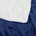 thumbnail image 5 of SMIXLN Sherpa Blanket, Reversible Fleece & Sherpa Throw Blanket, Soft Plush Warm Twin Size Blanket for Couch, Bed & Fall Winter, Navy Blue, 60" x 80", 5 of 8