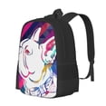 thumbnail image 1 of Balery Colorful Bulldog Mochila para hombre y mujer - Tela Oxford 600D resistente - Gran capacidad, resistente al agua, ideal para la escuela, viajes y senderismo, 1 of 6