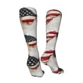 thumbnail image 3 of KLL American Flag Butterfly Wall Print Cool Socks Men's Women's Crew Socks Funny Crazy Novelty Stockings, 3 of 8