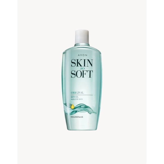 AVON Skin So Soft Bonus-Size Original Bath Oil for Women - Jojoba Moisturizing Body & Shower Oil for Dry Skin Care, Bath Additive for 48-Hour Intense Hydration & Silky Soft Skin – 24.6 fl oz
