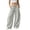Light Gray*, variant on RUTAYY Women's Pants Elastic Drawstring Waist Wide Leg Solid Color Side Pockets Casual Trousers Light Gray