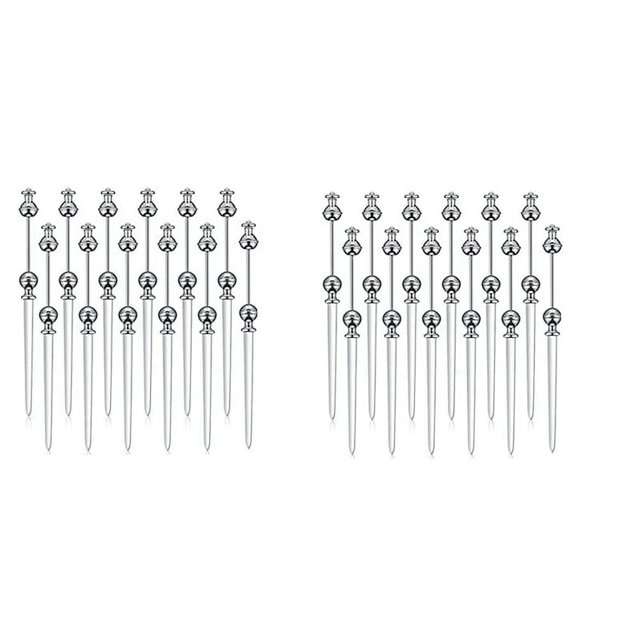 24 Pieces Letter Opener Metal Letter Opener Envelope Opener Knife Beadable Letter Opener( Not Included Beads)