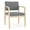 Adler Graphite Gray, variant on Lenox Wood Reception Waiting Room Wood Guest Chair / Natural Wood / Blue