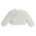 thumbnail image 2 of Ekidsbridal Girl Princess Jacket Bolero - Faux Fur Flower Girl Cape Jacket Bolero Fur Cape (Size: M-12), 2 of 5