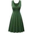 thumbnail image 1 of FAIWAD Robe Débardeur Évasée Sans Manches pour Femme Été Couleur Unie Ligne A Robe d'Été Grande Taille Robes T-Shirt, 1 of 3
