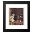 thumbnail image 2 of Arthur Rackham 12x14 Black Modern Framed Museum Art Print Titled - At Last She Reached the Cellar, and There She Found an Old, Old Woman with a Shaking Head (1920), 2 of 5