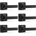 thumbnail image 1 of Matte Door Handles Passage Door Handles Interior Door Handles NonLocking Lever Set [for Hallway or Closet Doors] Reversible for Right/Left Sided Doors, 1 of 8