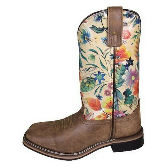 Smoky Mountain Women's Blossom Western Boot Broad Square Toe - 6024 5 1/2 M  US