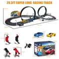 thumbnail image 7 of Fisca Slot Car Race Track Sets, 20ft Electric/Hand Shake Slot Car Track, Dual Race Track Race Cars Toy for Girls Boys Age 4-12, 7 of 7