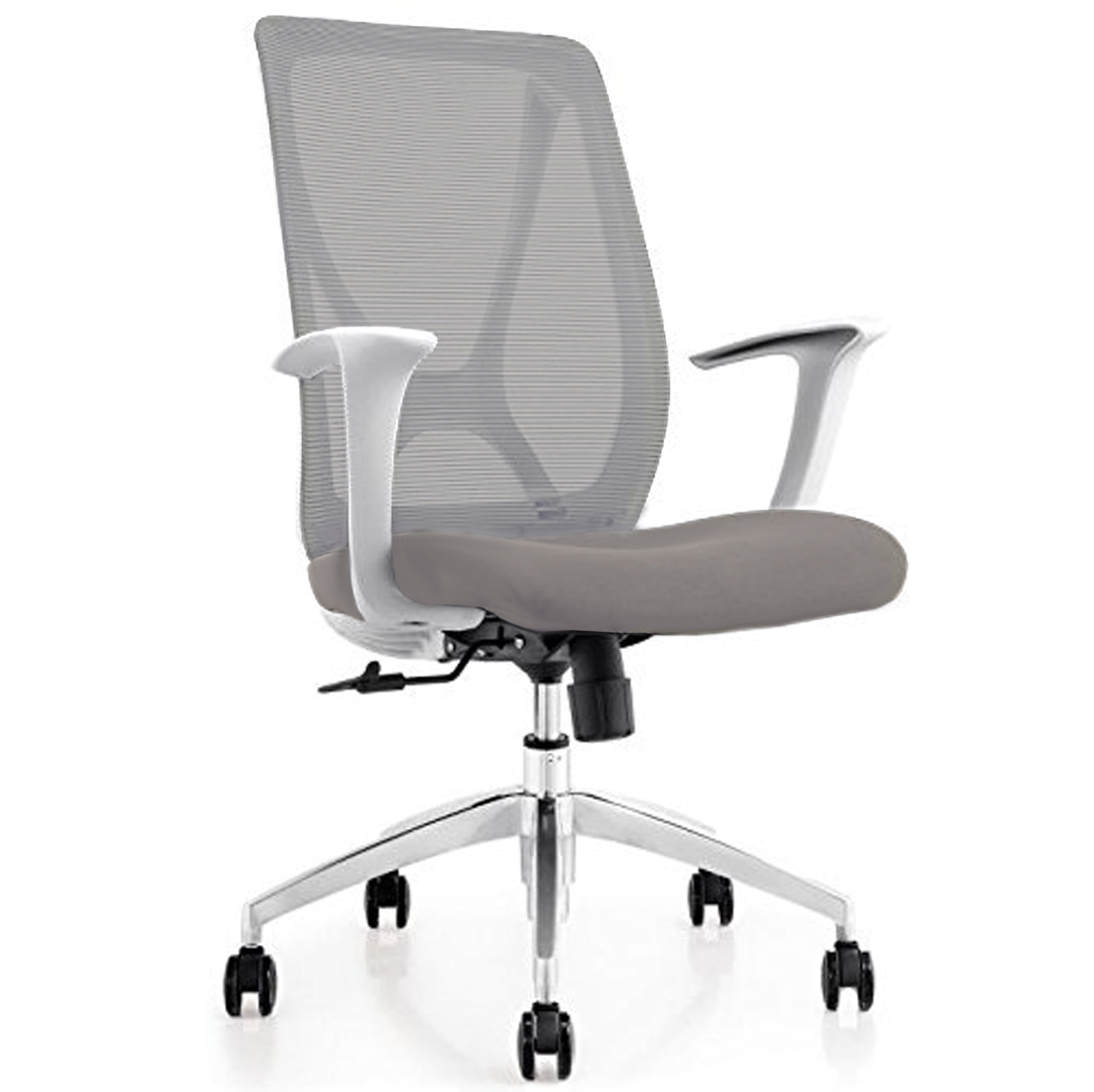Ergo HQ - Syn-X Office Computer Task Chair Mesh Back/Padded Seat with White  Frame (Grey Seat) - Walmart.com