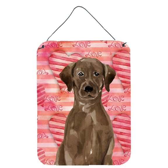 Chocolate Labrador Love Wall or Door Hanging Prints