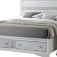 thumbnail image 5 of Simple Relax White Queen Bed with Storage, 5 of 7
