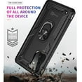 thumbnail image 4 of CoverON For Samsung Galaxy A52 Ring Case, Kickstand Rugged Phone Cover Magnetic Car Mount Compatible - Black, 4 of 8