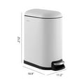 thumbnail image 6 of happimess Roland 10.6-Gallon Step-Open Trash Can, Cotton White, HPM1010C, 6 of 10