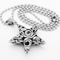 thumbnail image 4 of Collar con Colgante de Estrella Brillante Floral Hueco Elegante Tridimensional de Acero Inoxidable con Gargantilla de Cadena de de Zulema Collar con colgante de estrella, 4 of 7