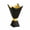 Black & Gold, variant on Modern Arabic Incense Burner, White & Gold Resin Bakhoor Burner, Middle Eastern Mabkhara Tabletop Decor