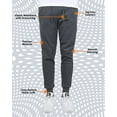 thumbnail image 3 of Men's Fleece Jogger Lounge Pants (Sizes, S-3XL), 3 of 5