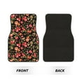 thumbnail image 2 of Vsdgher Rose Flowers Car Foot Mat Set of 4 Pieces Universal Floor Liner Car Accessories Fits Most Cars, Trucks, Vans, sedans, SUV, 2 of 7