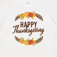 thumbnail image 4 of Inktastic Happy Thanksgiving with Fall Floral Boys or Girls Baby T-Shirt, 4 of 5