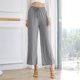 thumbnail image 1 of WILLBEST Pantalones de Pierna Ancha, Cintura Alta, Rectos, Para Entrenamiento de Danza Moderna, Estilo Clásico, Pantalones Casuales Para Mujer, Yoga, Elásticos, Adecuados Para Cualquier Ocasión., 1 of 4