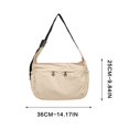 thumbnail image 2 of Women's Large Capacity Nylon Tote Bag, Lightweight Water Resistant Crossbody Shoulder Bag with Adjustable Wide Strap for Work Travel School Daily Use, 2 of 6