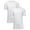 White & White, variant on Men's Short Sleeve Crew Neck Cotton Blend Classic Tee (S-3XL) 2 Pack