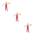 thumbnail image 2 of Wweixi 1/87 Diorama Graffiti Figure Characters Resin People Train Layout Pink 3Set, 2 of 6
