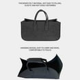 thumbnail image 5 of UAEBM Knitting Bag for Yarn, Wool, and Crochet tools - Large DIY Storage tote for Household Organizer, Portable Yarn Carrier with Handles Dark Gray, 5 of 7
