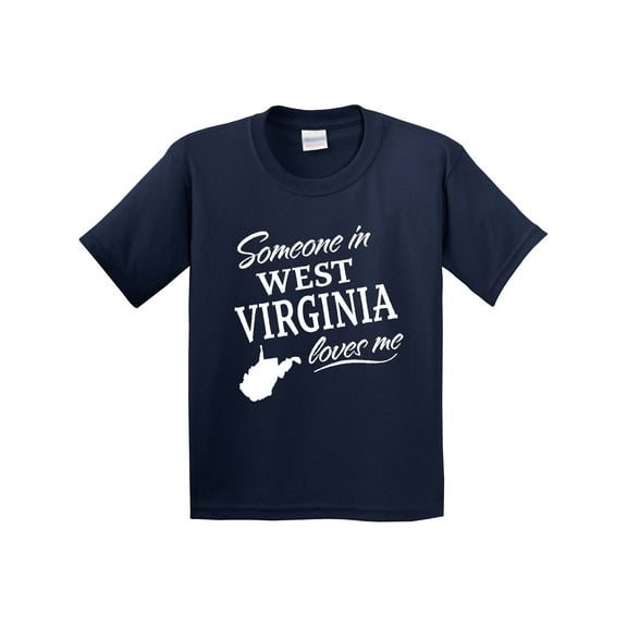 Inktastic Someone in West Virginia Loves Me Youth T-Shirt