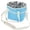 Sky Blue, variant on Tiezhimi 4 Compartment Insulated Drink Carrier Bag with Strap, Tumbler and Coffee Cup Holder for Hiking, Sports and Daily Use