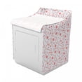 thumbnail image 2 of Candy Cane Washer Cover, Sugary Treats of New Year Celebrations Pattern of Holiday Food, Dust and Dirt Free Decorative Print, 29" x 28" x 40", Red White Coconut, by Ambesonne, 2 of 3