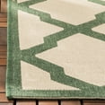thumbnail image 3 of SAFAVIEH Beach House Loraine Trellis Indoor/Outdoor Area Rug Cream/Green, 5'3" x 7'6", 3 of 7