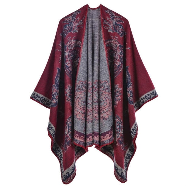 Nueva Moda Invierno Cálido Ponchos A Cuadros Capas Para Mujeres Chales Gruesos Envolturas Simulación Cachemira Acolchado Siesta Manta matsuzay AP007116-08