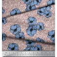 thumbnail image 3 of Soimoi Cotton Jersey Fabric Anemone Floral Print Fabric by Yard 58 Inch Wide, 3 of 3