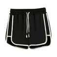 thumbnail image 2 of FASHOFT Womens Athletic Shorts High Waisted Running Short Pocket Sporty Shorts Gym Workout Shorts Black L, 2 of 5