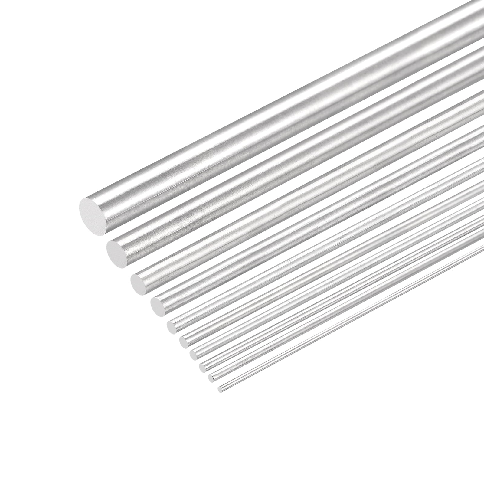 25Pack Stainless Steel Round Rods 1mm8mm Assorted Diameter 400mm Length