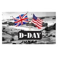 thumbnail image 1 of Openpig D DAY 80th Anniversary Flag Banner Decorations Normandie One Sided Decorations Memorabilia, 1 of 1