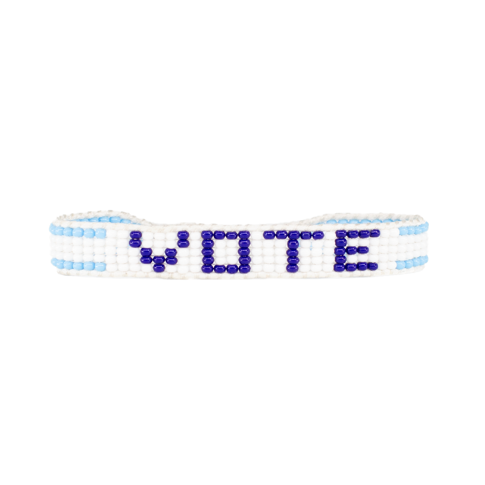 UBUNTU LIFE Navy / Light Blue VOTE Bracelet
