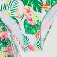 thumbnail image 5 of GYRATEDREAM Girls Swimsuits Tropical Print Bikini Bathing Suit with Kimono 3 Piece Swimsuits for 7-12 Years, 5 of 7