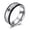 Black, variant on 8mm Silver Titanium Steel Lord's Prayer Ring for Men Women, Engraved Cross Bible Verse Christian Religious Wedding Band Faith Jewelry Gift Size 12