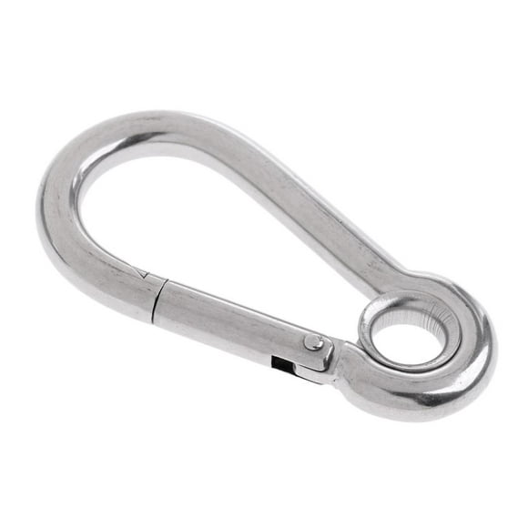 Mosquetones de acero inoxidable resistentes, ganchos para hamacas, camping, senderismo, 10 x 100 mm Cola Mosquetón de escalada al aire libre