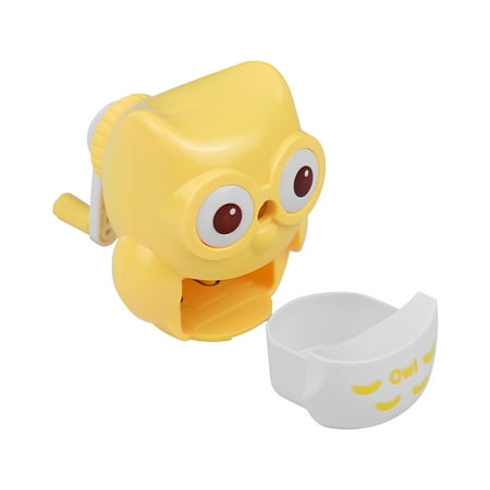 Kids School Supplies Safe Handheld Manual Pencil Sharpener Single-hole Sharpeners School Supplies for Pupils Kids Cute Owl Shape Yellow ()