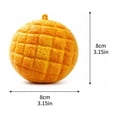 thumbnail image 3 of Squishy Hand Play Squeeze Fidget Toy, Slow‑Rebound Calming Sensory Toy, Portable Stress Relief Toy for Children and Adults, Travel Carry & Party Favor Gift(Simulated Pineapple Bun), 3 of 6