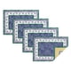 thumbnail image 1 of Leaf and Check - Mantel Individual Reversible, diseño de Hojas y Cuadros, Placemats (Set of 4), Multicolor, 14"x20", 1, 1 of 7