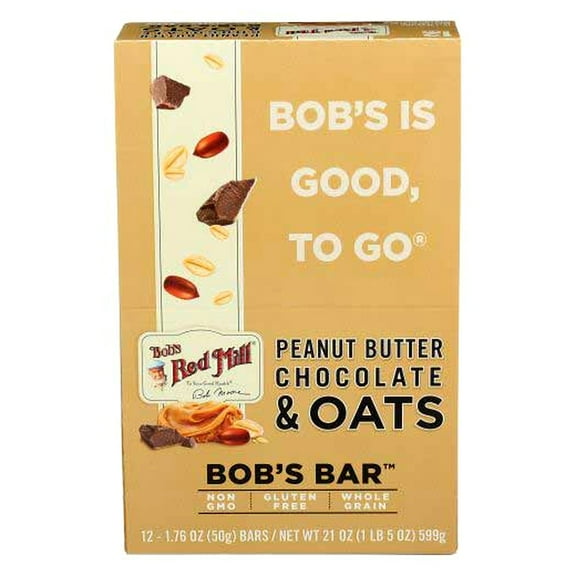 Bob's Red Mill Bar, Peanut Butter Chocolate & Oats, 1.76 oz