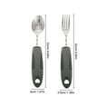 thumbnail image 2 of IBASETOY 1 Set Grey Adaptive Utensils Plate For Elderly Care Home Use, 2 of 8